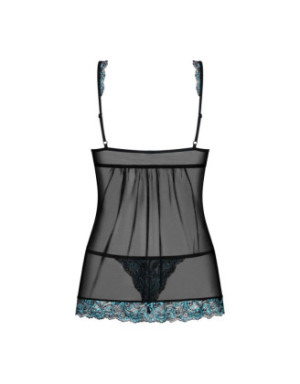 Amanta Babydoll - Noir et Turquoise