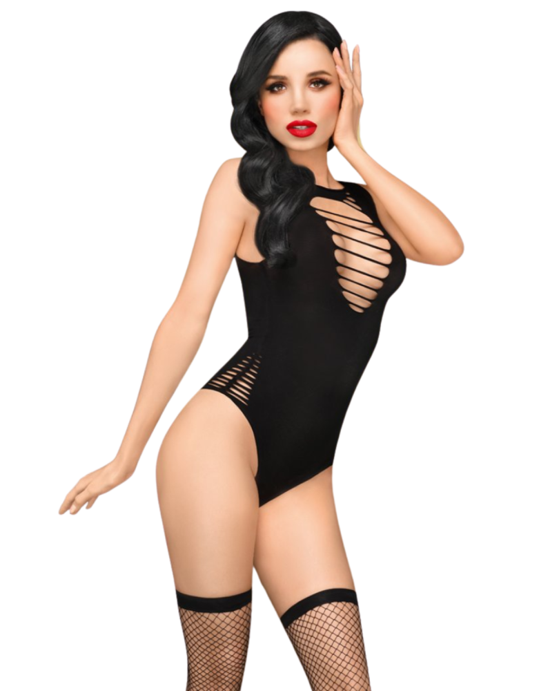 Body fantaisie noir Hotter than hell