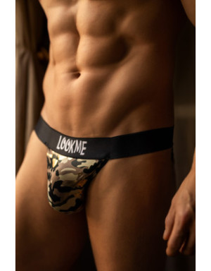 String imprimé camouflage argenté ARMY