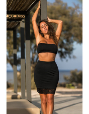 Jupe longue noire Maria