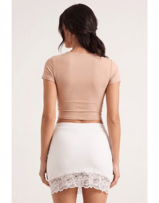 Jupe courte blanche Marina