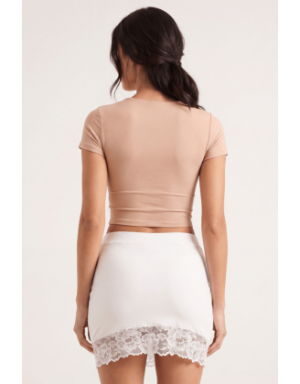 Jupe courte blanche Marina