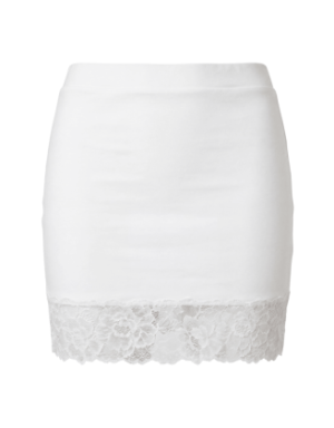 Jupe courte blanche Marina