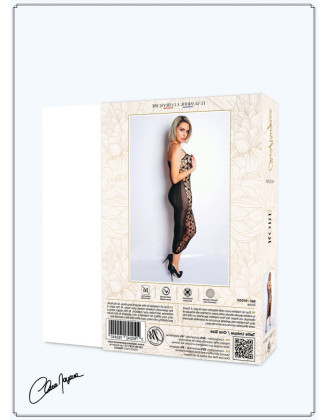 Robe sexy longue en résille noire - Le Numéro 3 - Collection Robe