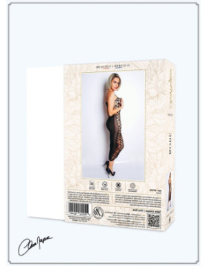 Robe sexy longue en résille noire - Le Numéro 3 - Collection Robe
