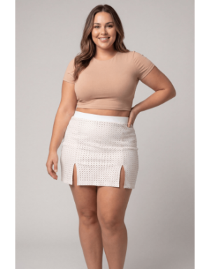 Jupe courte blanche Cassandra