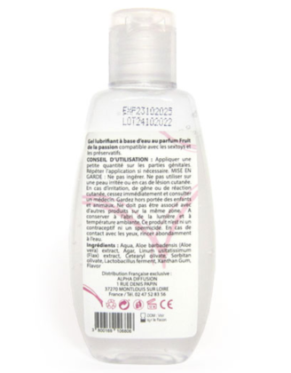 Lubrifiant à base d'eau 100% naturel Fruit de la passion 90ml