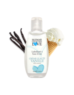 Lubrifiant à base d'eau 100% naturel Crème glacée vanille 90 ml
