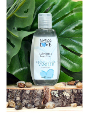 Lubrifiant à base d'eau 100% naturel Crème glacée vanille 90 ml