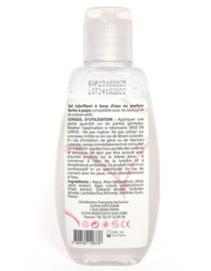 Lubrifiant à base d'eau 100% naturel Barbe à Papa 90 ml