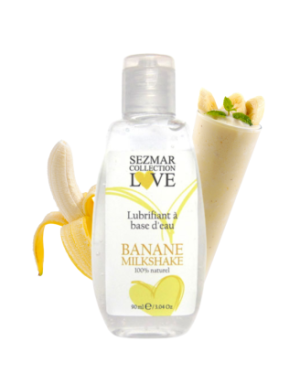 Lubrifiant à base d'eau 100% naturel Banane Milkshake 90 ml