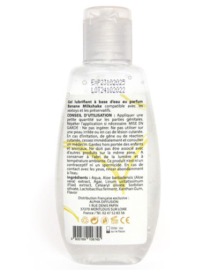 Lubrifiant à base d'eau 100% naturel Banane Milkshake 90 ml