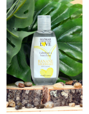 Lubrifiant à base d'eau 100% naturel Banane Milkshake 90 ml