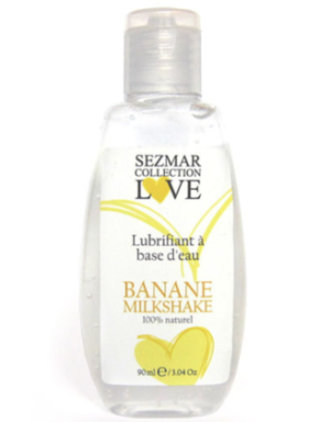 Lubrifiant à base d'eau 100% naturel Banane Milkshake 90 ml