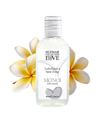 Lubrifiant à base d'eau 100% naturel Monoï 90 ml
