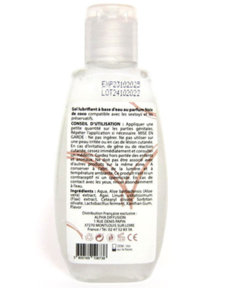 Lubrifiant à base d'eau 100% naturel Noix de Coco 90 ml