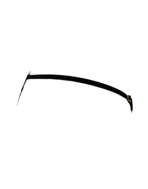 String noir en dentelle avec bijou et chaîne dorée