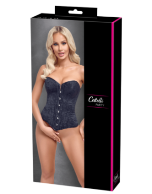 Corsage bustier à baleines avec laçage au dos - Cottelli