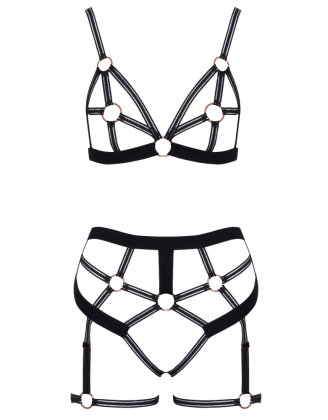Ensemble lingerie harnais ouvert - Cottelli