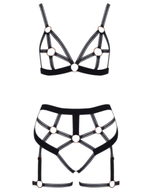 Ensemble lingerie harnais ouvert - Cottelli