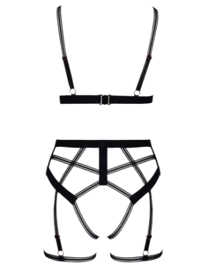 Ensemble lingerie harnais ouvert - Cottelli
