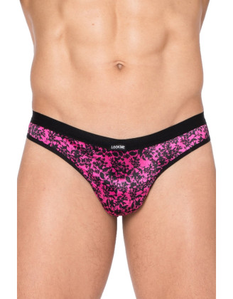 String imprimé rose et noir New Look