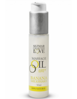 Huile de massage comestible milkshake banane 50ml