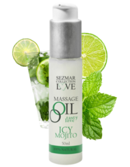 Huile de massage comestible mojito menthe 50ml