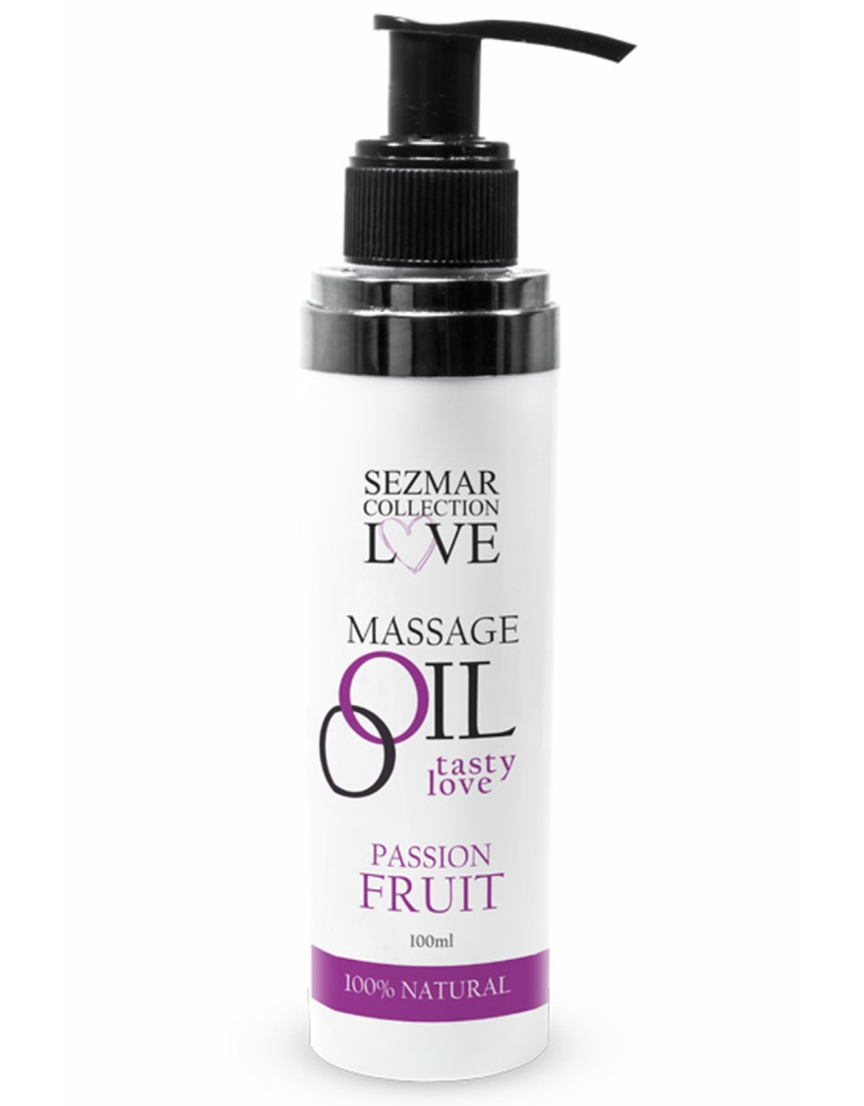 Huile de massage comestible Fruit de la passion 100ml 100% naturelle