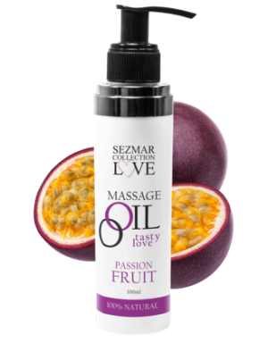 Huile de massage comestible Fruit de la passion 100ml 100% naturelle