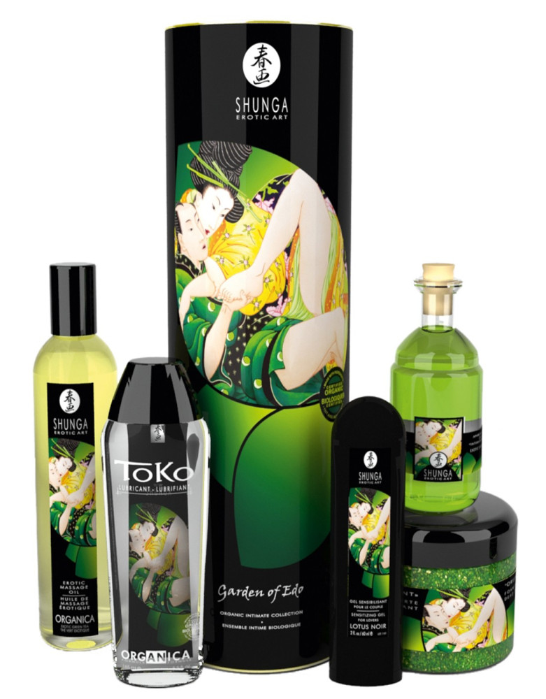 Coffret bio plaisir massage lubrifiant sels de mer