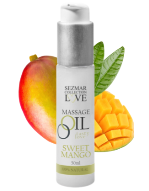 Huile de massage comestible mangue 50ml
