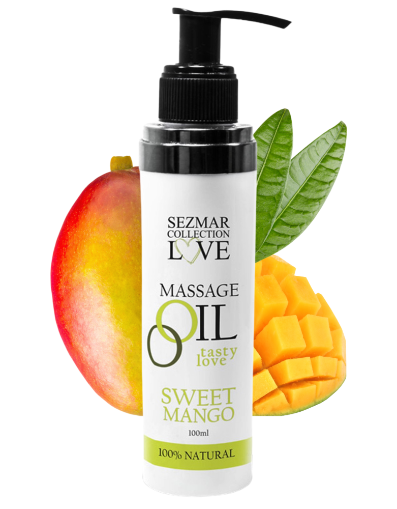 Huile de massage comestible mangue 100ml 100% naturelle