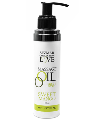 Huile de massage comestible mangue 100ml 100% naturelle