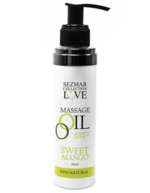 Huile de massage comestible mangue 100ml 100% naturelle