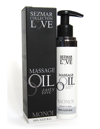 Huile de massage comestible 100% naturelle monoï 100ml