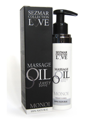 Huile de massage comestible 100% naturelle monoï 100ml