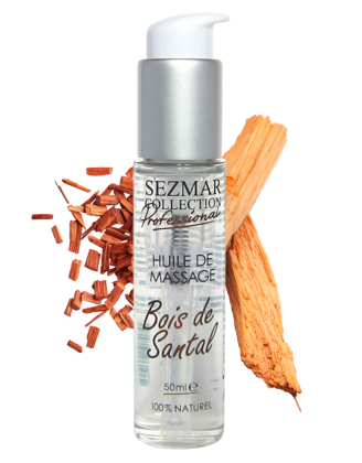 Huile de massage professionnelle Bois de Santal 100% naturelle 50 ml