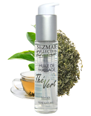 Huile de massage professionnelle Thé Vert 100% naturelle 50 ml