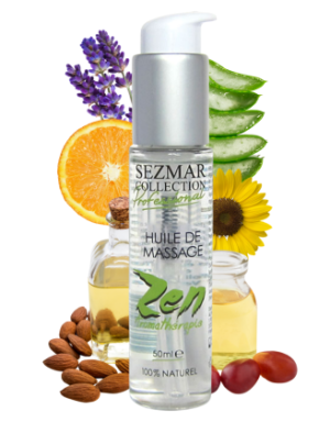 Huile de massage professionnelle ZEN 100% naturelle 50 ml