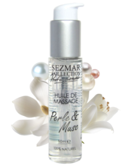 Huile de massage professionnelle Perle & Musc 100% naturelle 50 ml