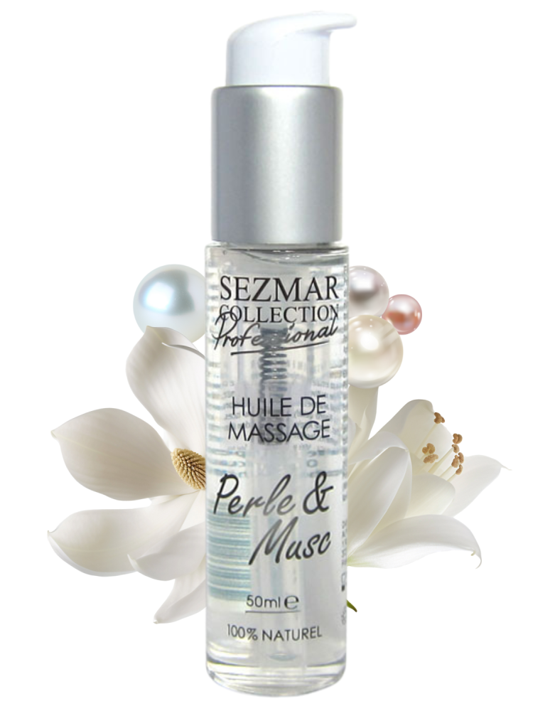 Huile de massage professionnelle Perle & Musc 100% naturelle 50 ml