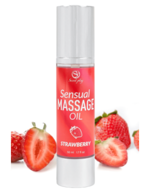 Huile de massage fraise 50 ml Secret Play