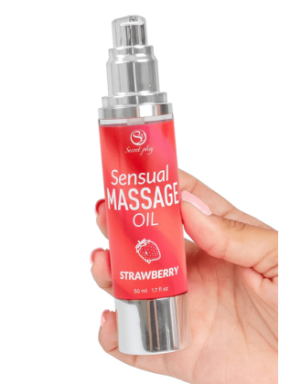 Huile de massage fraise 50 ml Secret Play