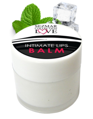Baume de plaisir menthe effet froid pour lèvres intimes 100% naturel 50 ml