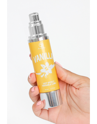 2 en 1 Lubrifiant et huile de massage vanille chauffant