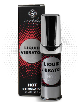 Liquide vibrant effet chauffant arôme fraise à la crème unisexe 15ml