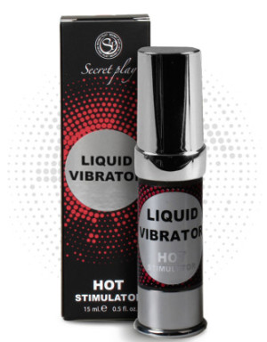 Liquide vibrant effet chauffant arôme fraise à la crème unisexe 15ml