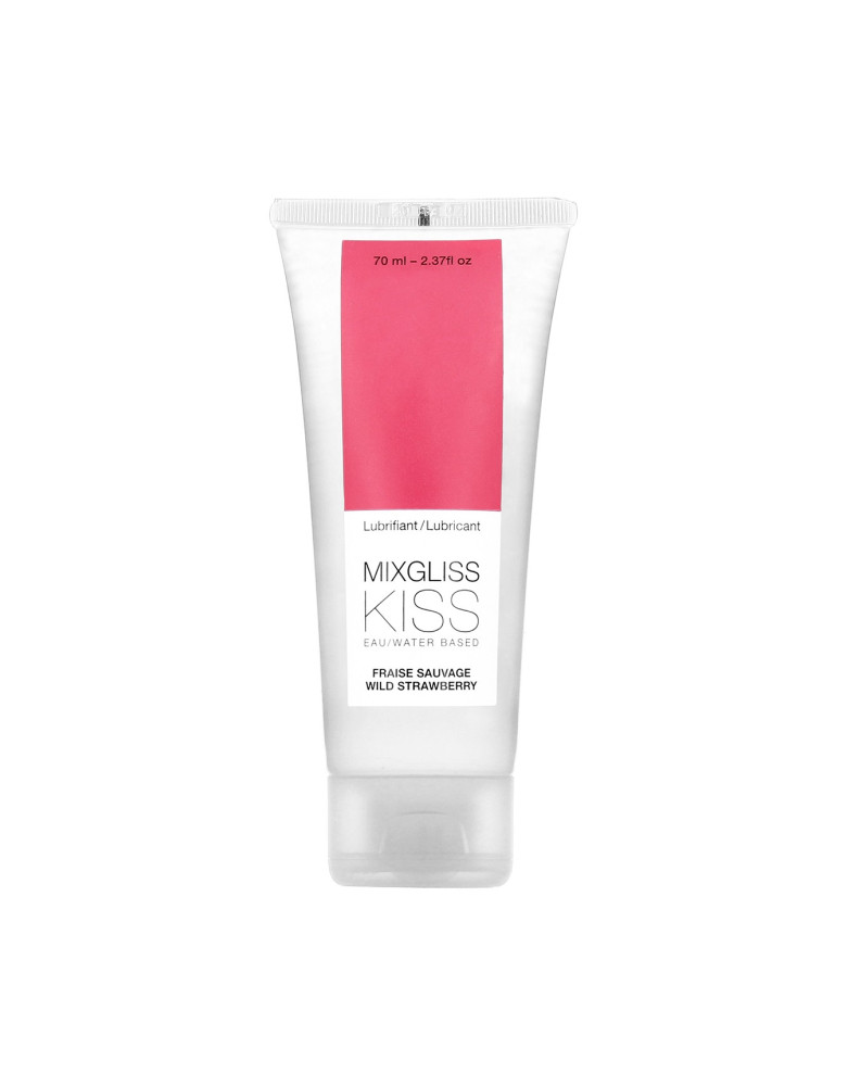 Lubrifiant Mixgliss eau Kiss Fraise sauvage 70 ML
