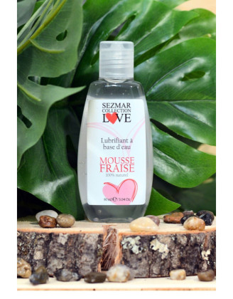 Lubrifiant à base d'eau 100% naturel Mousse fraise 90 ml